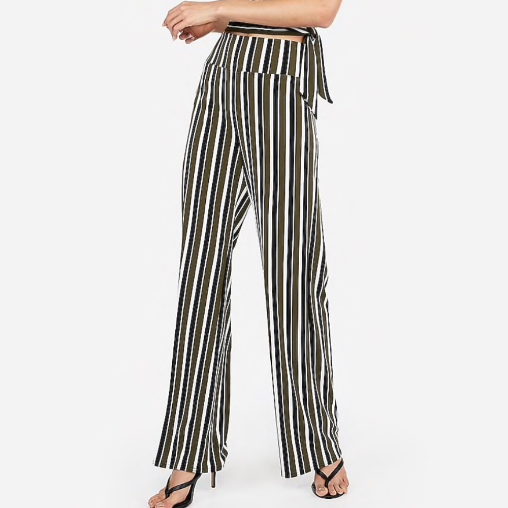 🍂 Express High Waisted Wide Leg Pants
